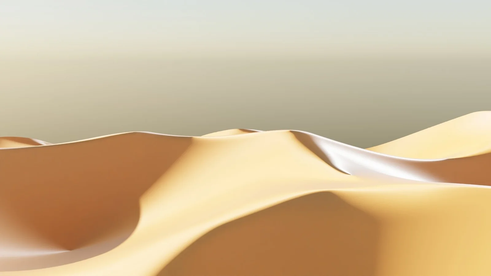 Sunlit sand dunes establish the desert setting for the speculative hotel proposal.